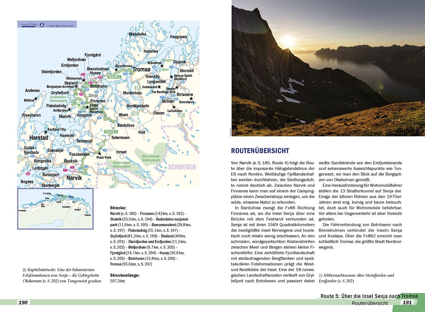 Beispielinhalt (Bild) Reise Know-How Wohnmobil-Tourguide Nordnorwegen