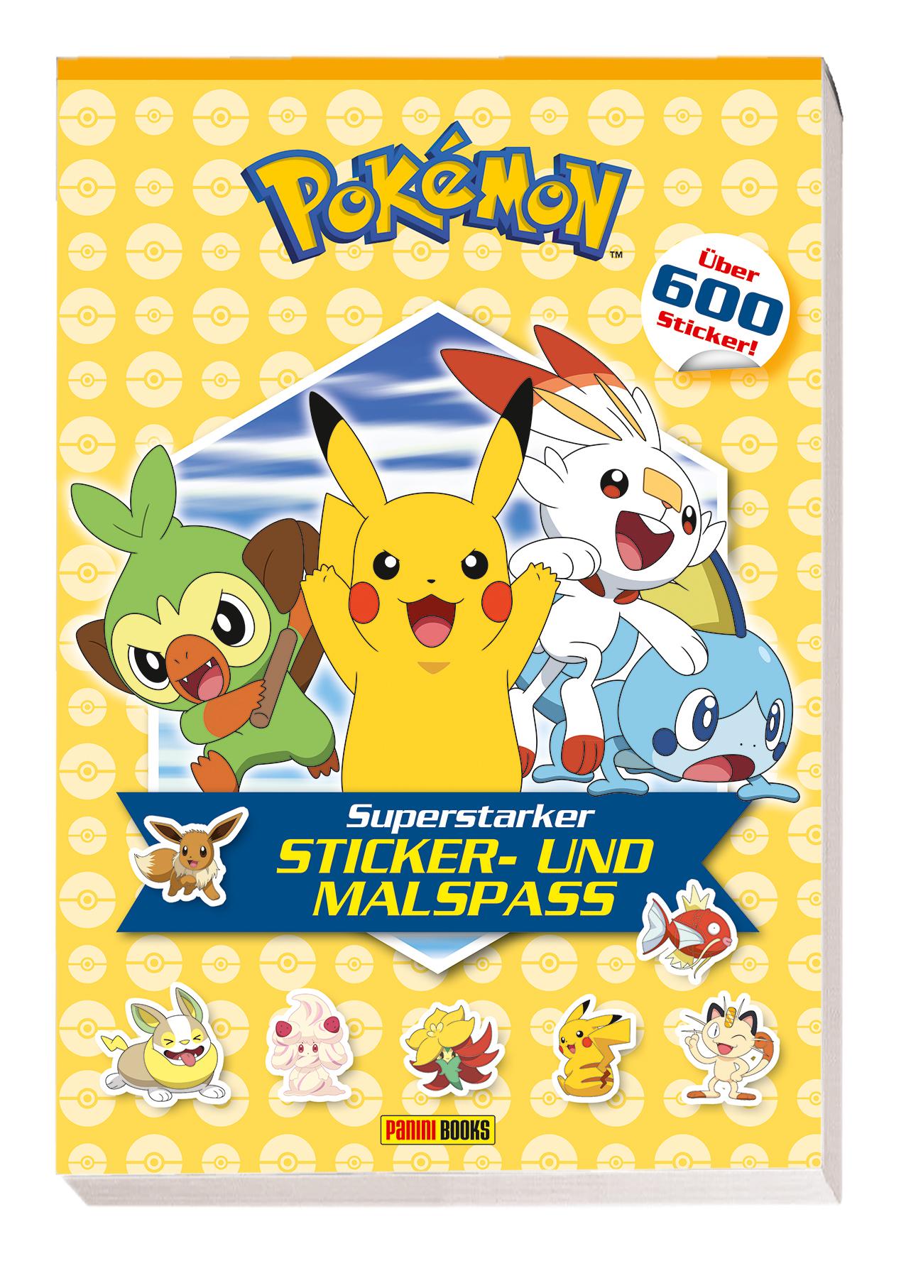 Vorderes Coverbild Pokémon: Superstarker Sticker- und Malspaß