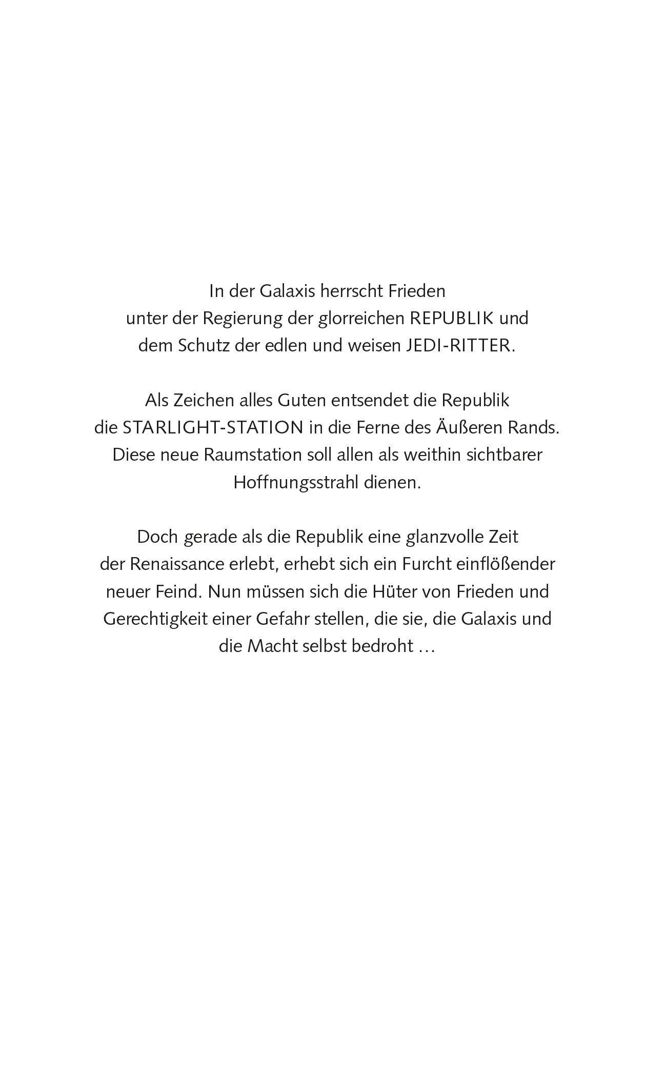 Beispielinhalt (Bild) Star Wars: Die Hohe Republik - In die Dunkelheit