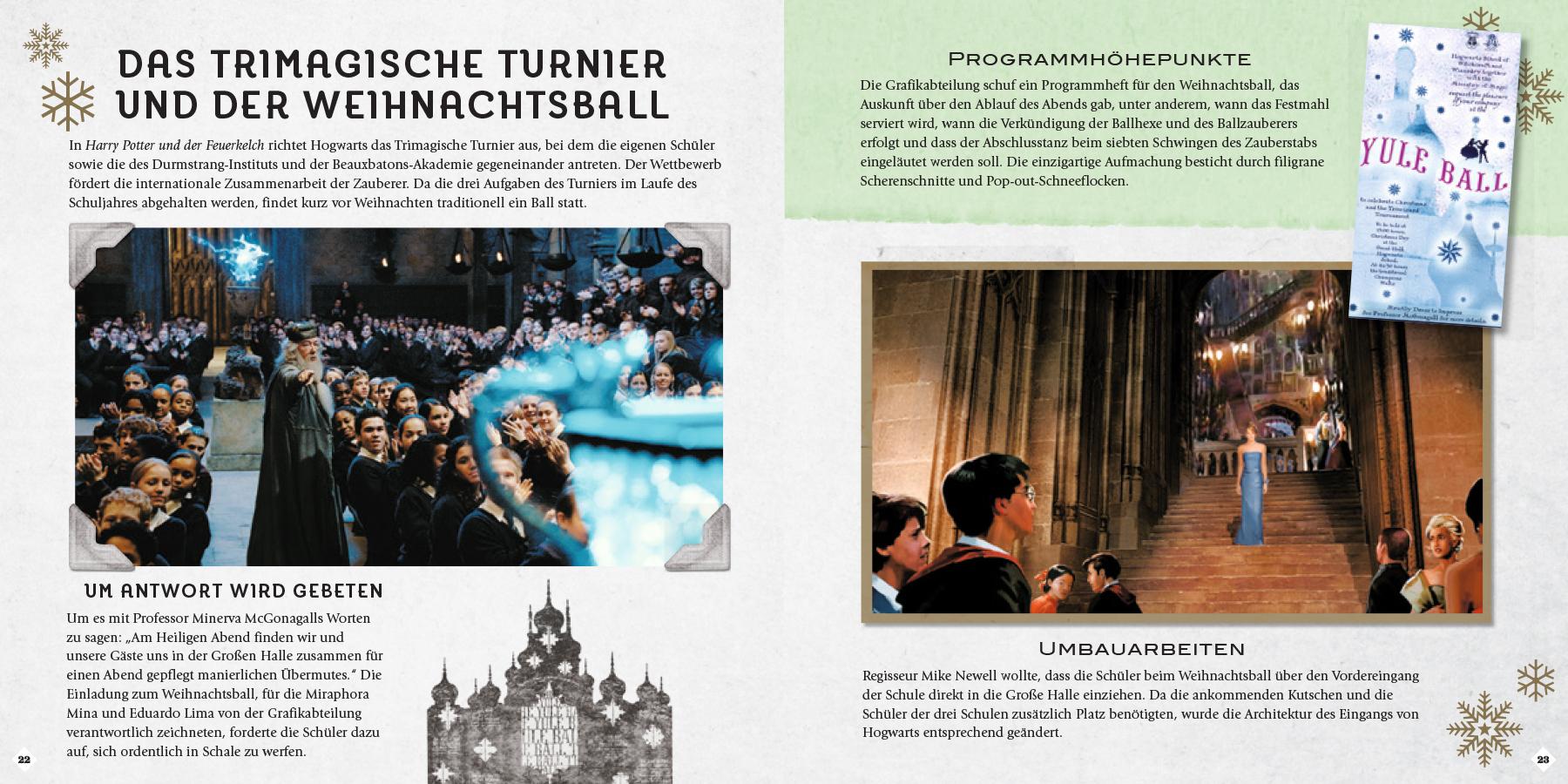 Beispielinhalt (Bild) Harry Potter: Weihnachten in der Zauberwelt - Das Handbuch zu den Filmen