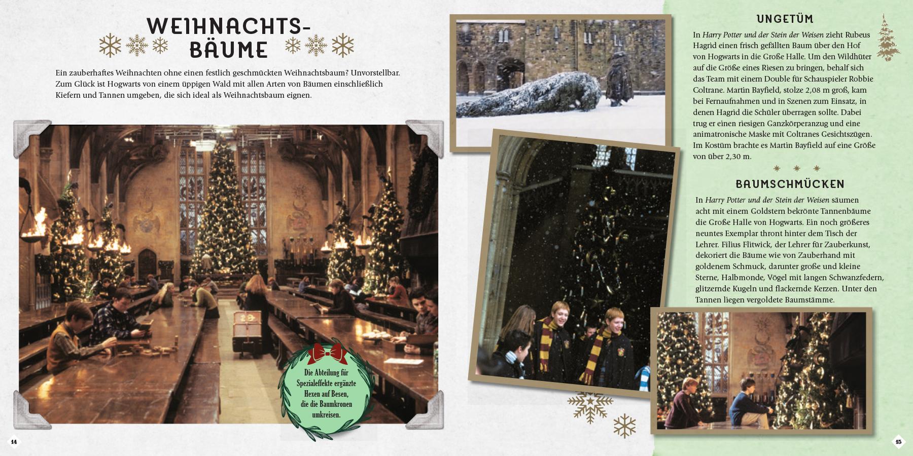 Beispielinhalt (Bild) Harry Potter: Weihnachten in der Zauberwelt - Das Handbuch zu den Filmen
