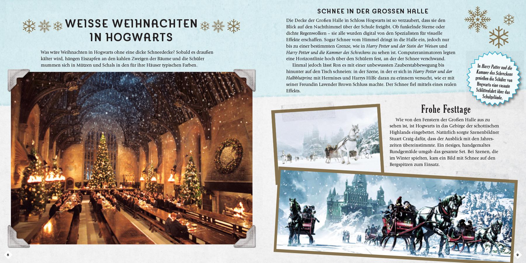 Beispielinhalt (Bild) Harry Potter: Weihnachten in der Zauberwelt - Das Handbuch zu den Filmen