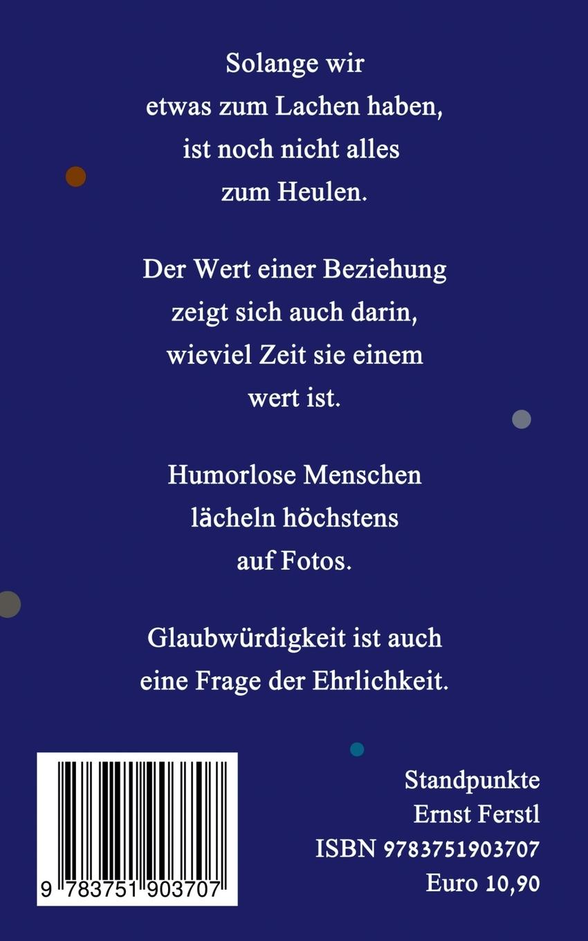 Rückseitencover Standpunkte