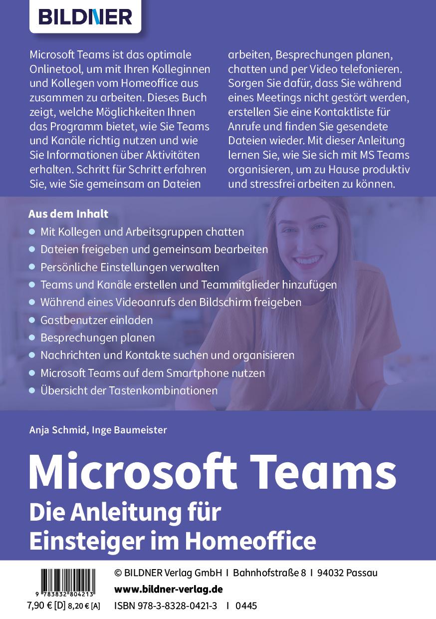 Rückseitencover Microsoft Teams - Die Anleitung für Einsteiger im Homeoffice