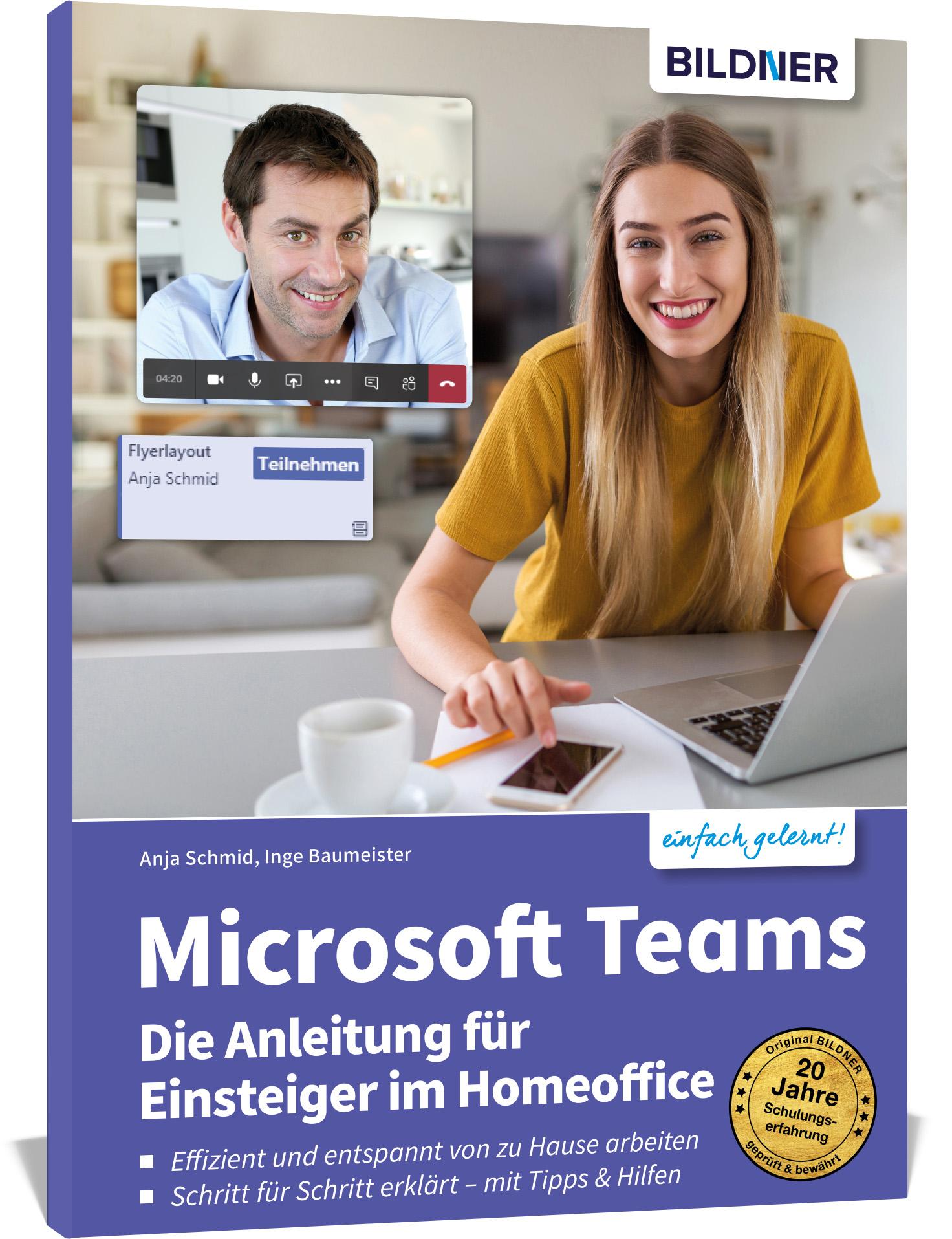 Vorderes Coverbild Microsoft Teams - Die Anleitung für Einsteiger im Homeoffice