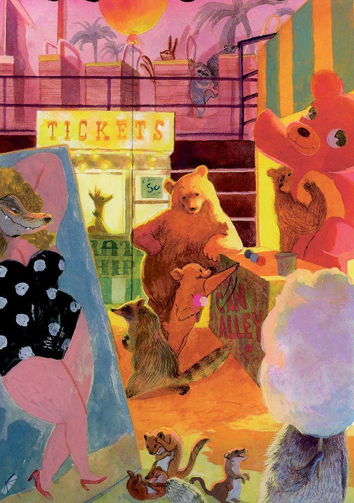 Beispielinhalt (Bild) Jahrmarkt um Mitternacht