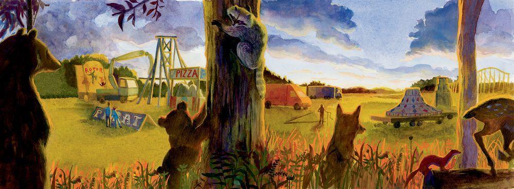 Beispielinhalt (Bild) Jahrmarkt um Mitternacht