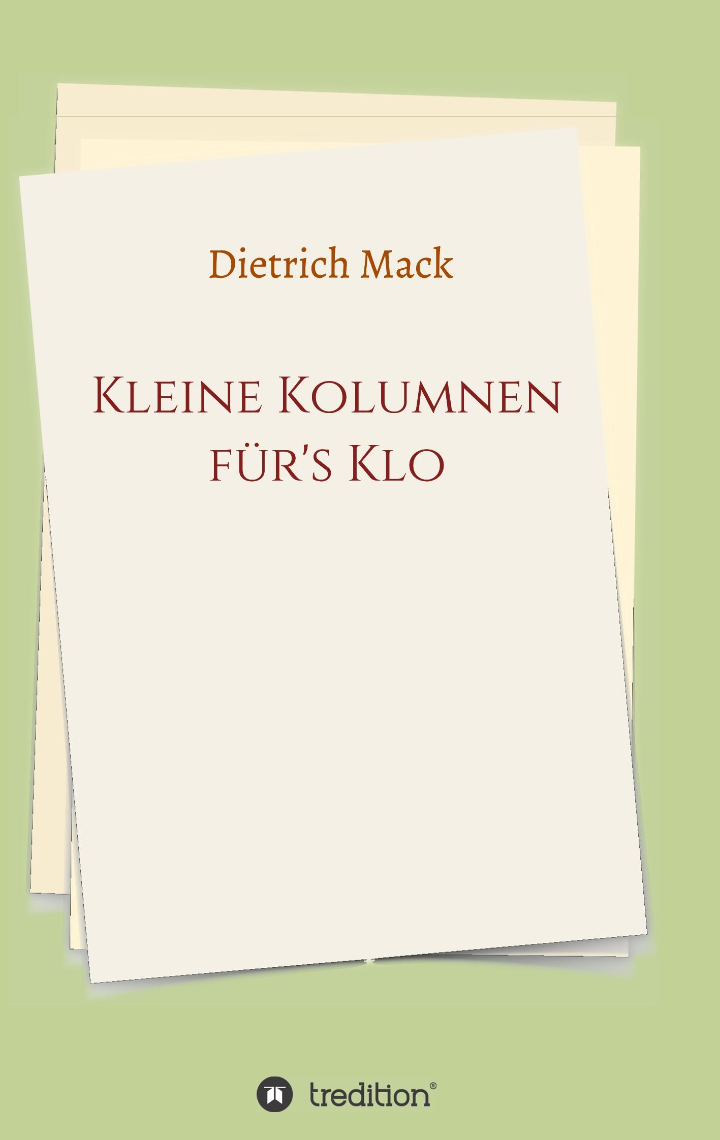 Vorderes Coverbild Kleine Kolumnen für's Klo