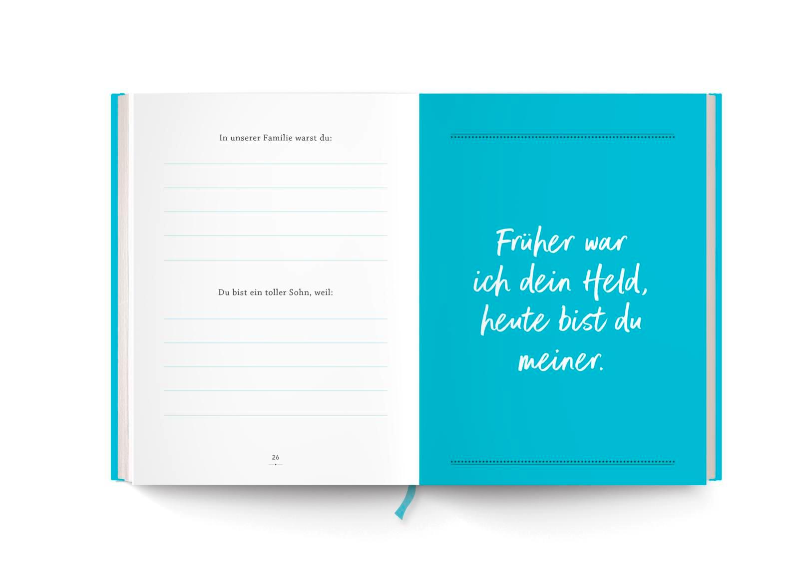 Beispielinhalt (Bild) Für meinen tollen Sohn