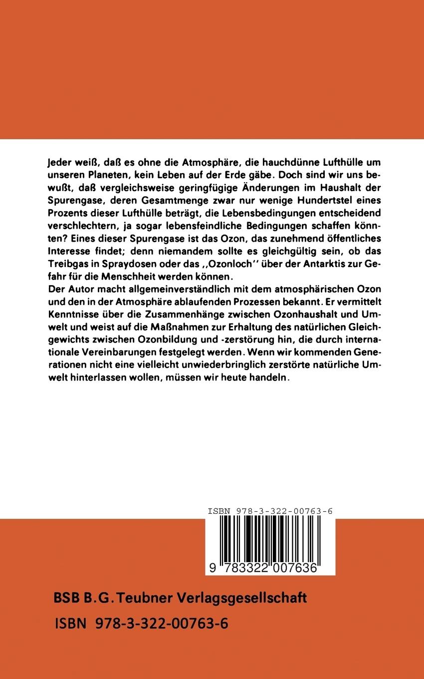 Rückseitencover Ozon - Sonnenbrille der Erde
