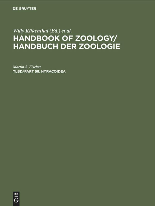 Vorderes Coverbild Hyracoidea