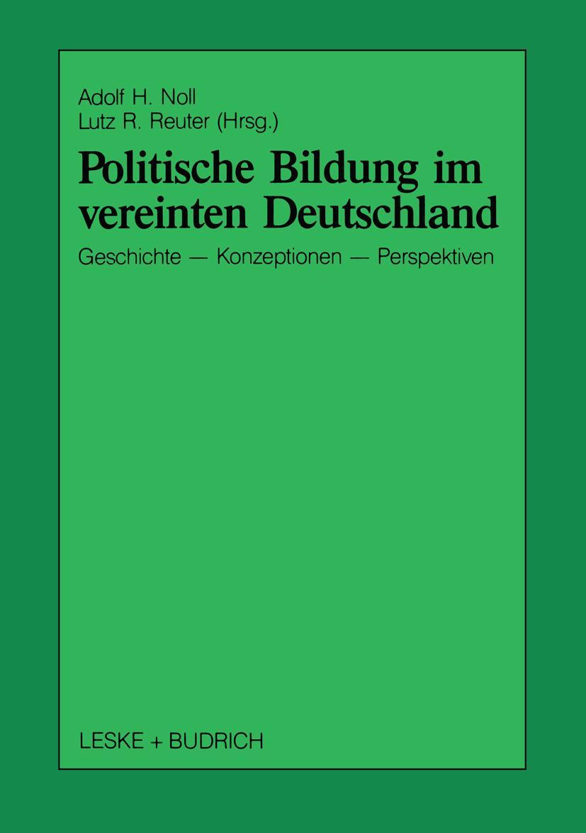 Vorderes Coverbild Politische Bildung im vereinten Deutschland