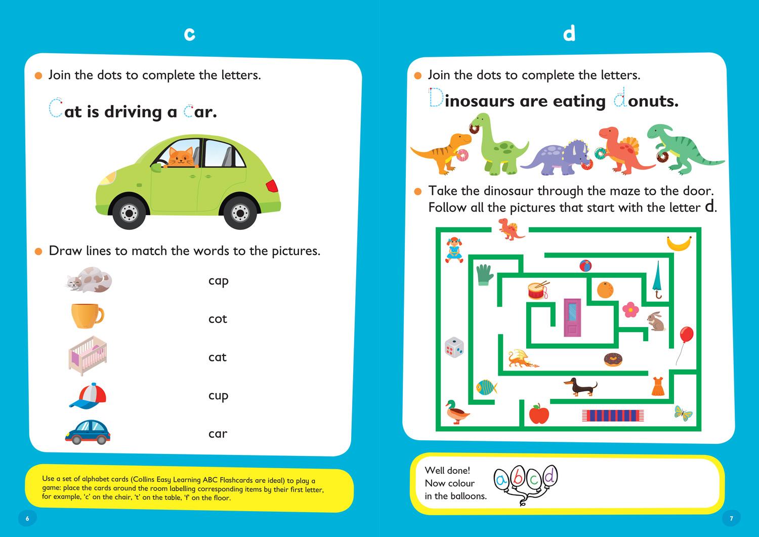 Beispielinhalt (Bild) First Letters Ages 3-5