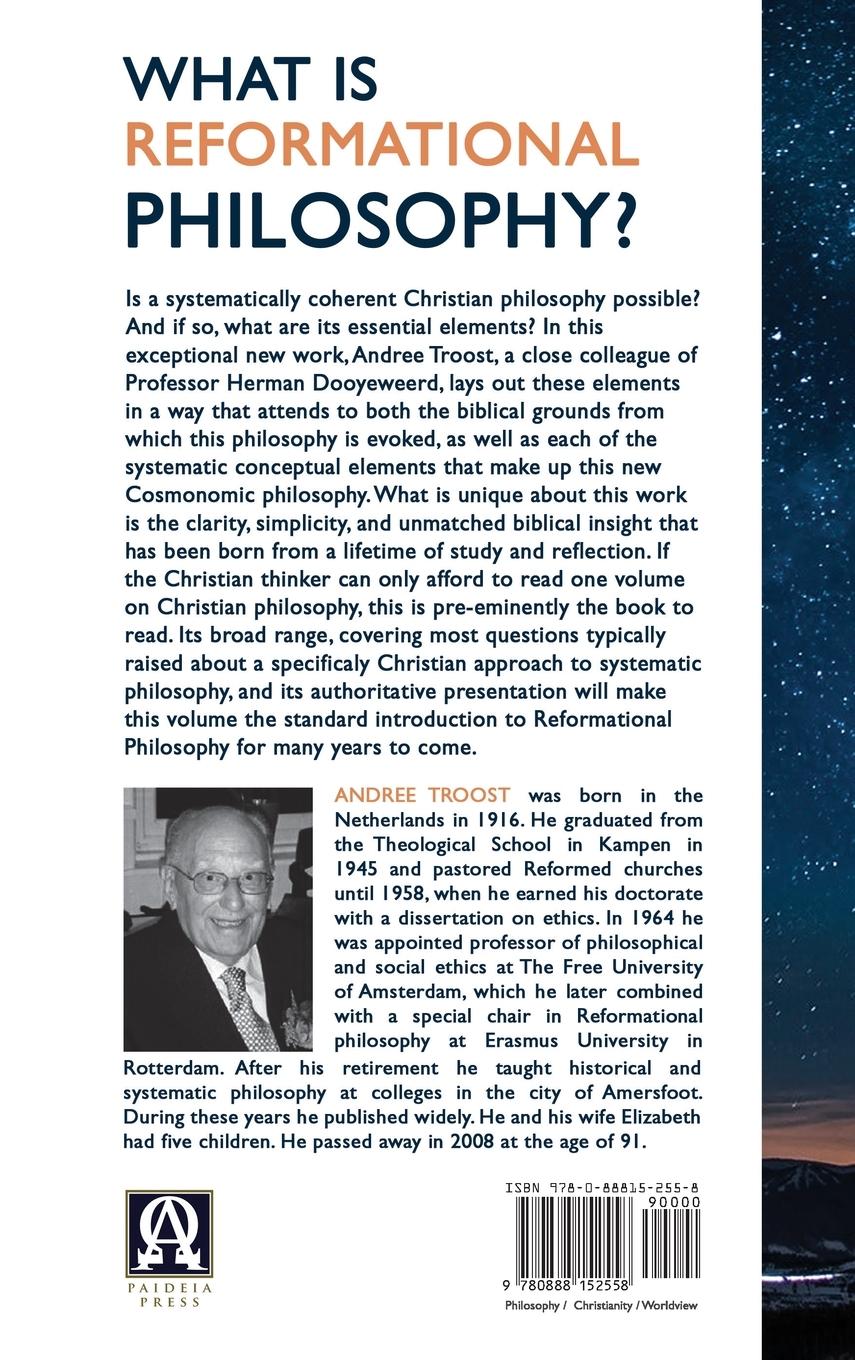 Rückseitencover What is Reformational Philosophy?