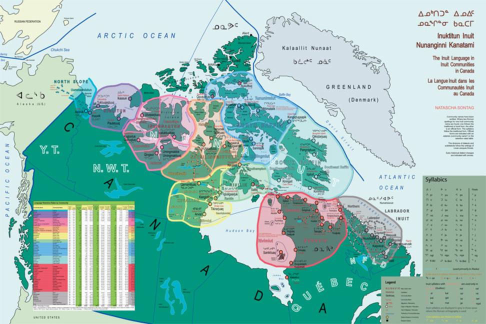 Vorderes Coverbild Map of the Inuit Language in Inuit Communities in Canada