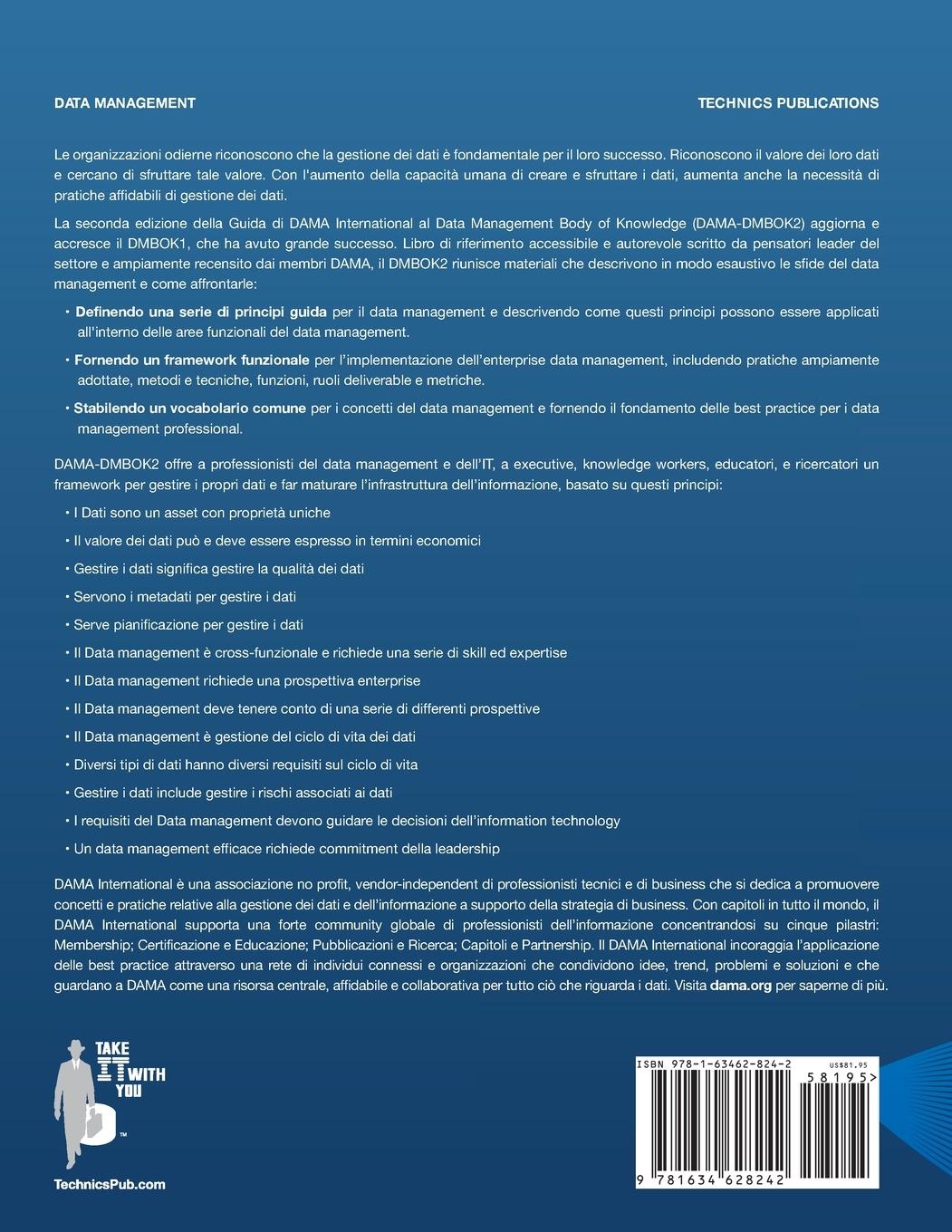 Rückseitencover DAMA-DMBOK, Italian Version