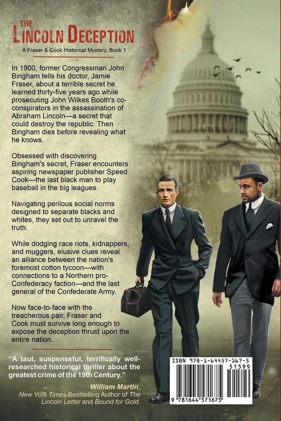 Rückseitencover The Lincoln Deception (A Fraser and Cook Historical Mystery, Book 1)