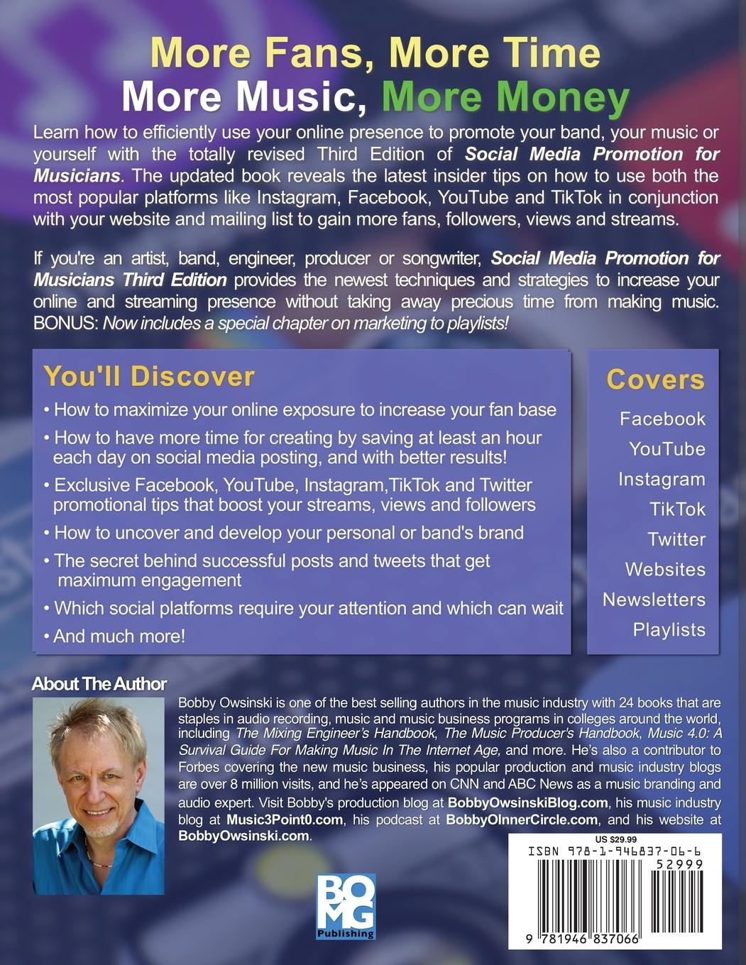 Rückseitencover Social Media Promotion For Musicians - Third Edition
