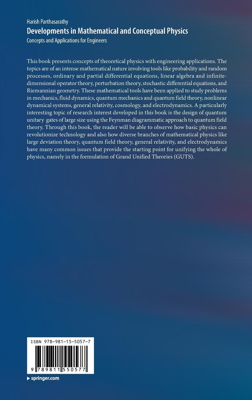 Rückseitencover Developments in Mathematical and Conceptual Physics