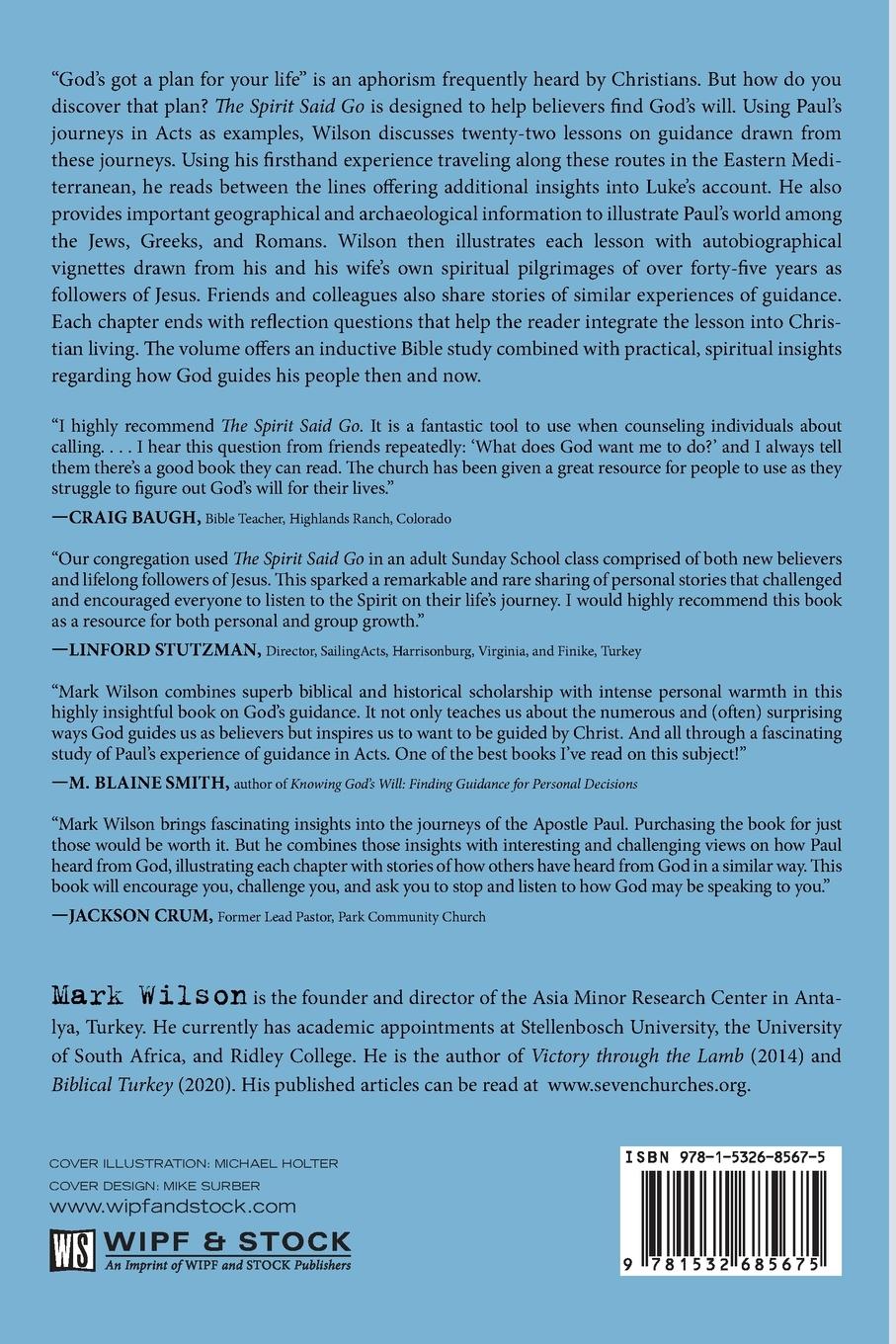 Rückseitencover The Spirit Said Go, Second Edition