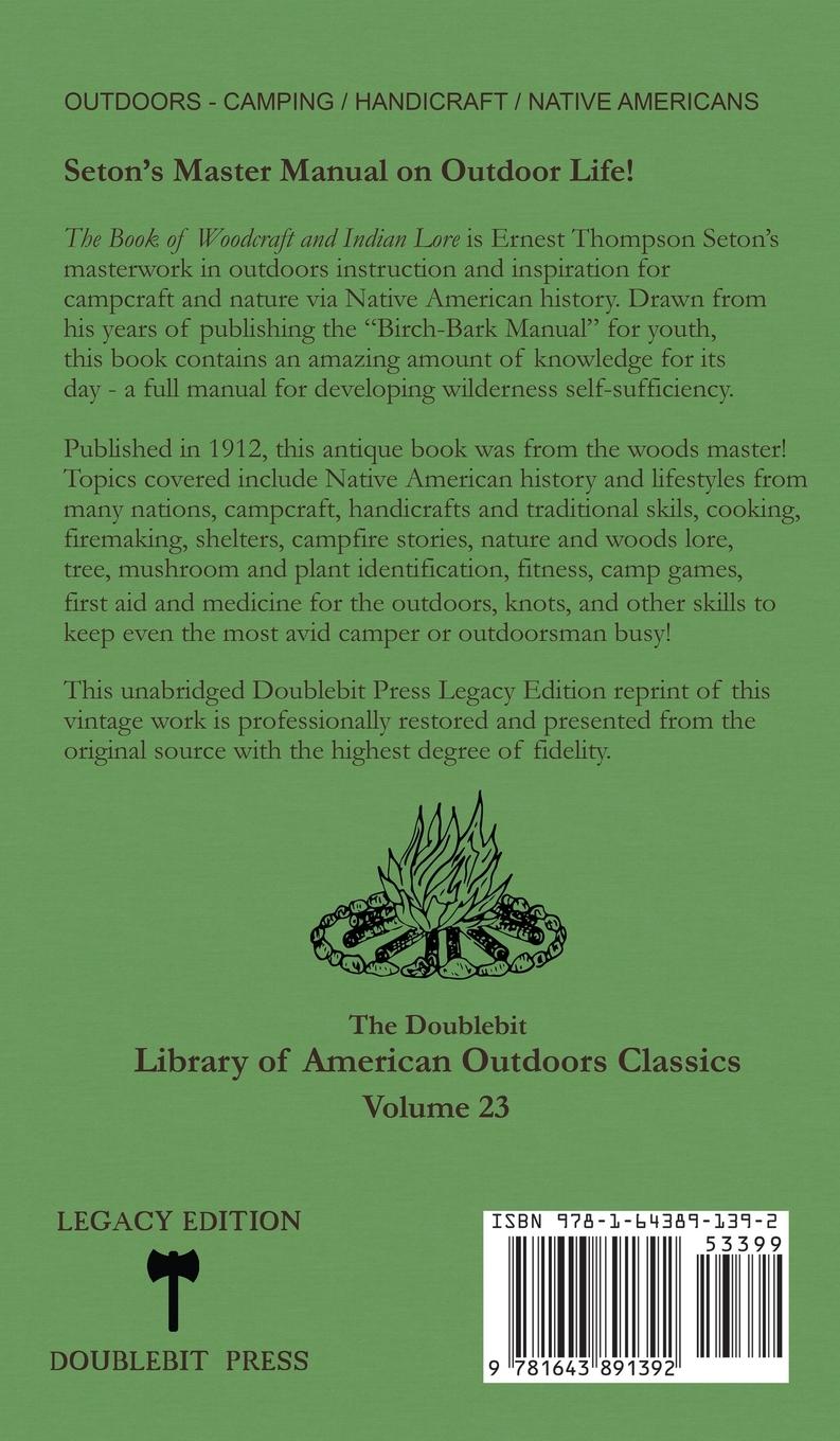 Rückseitencover The Book Of Woodcraft And Indian Lore (Legacy Edition)