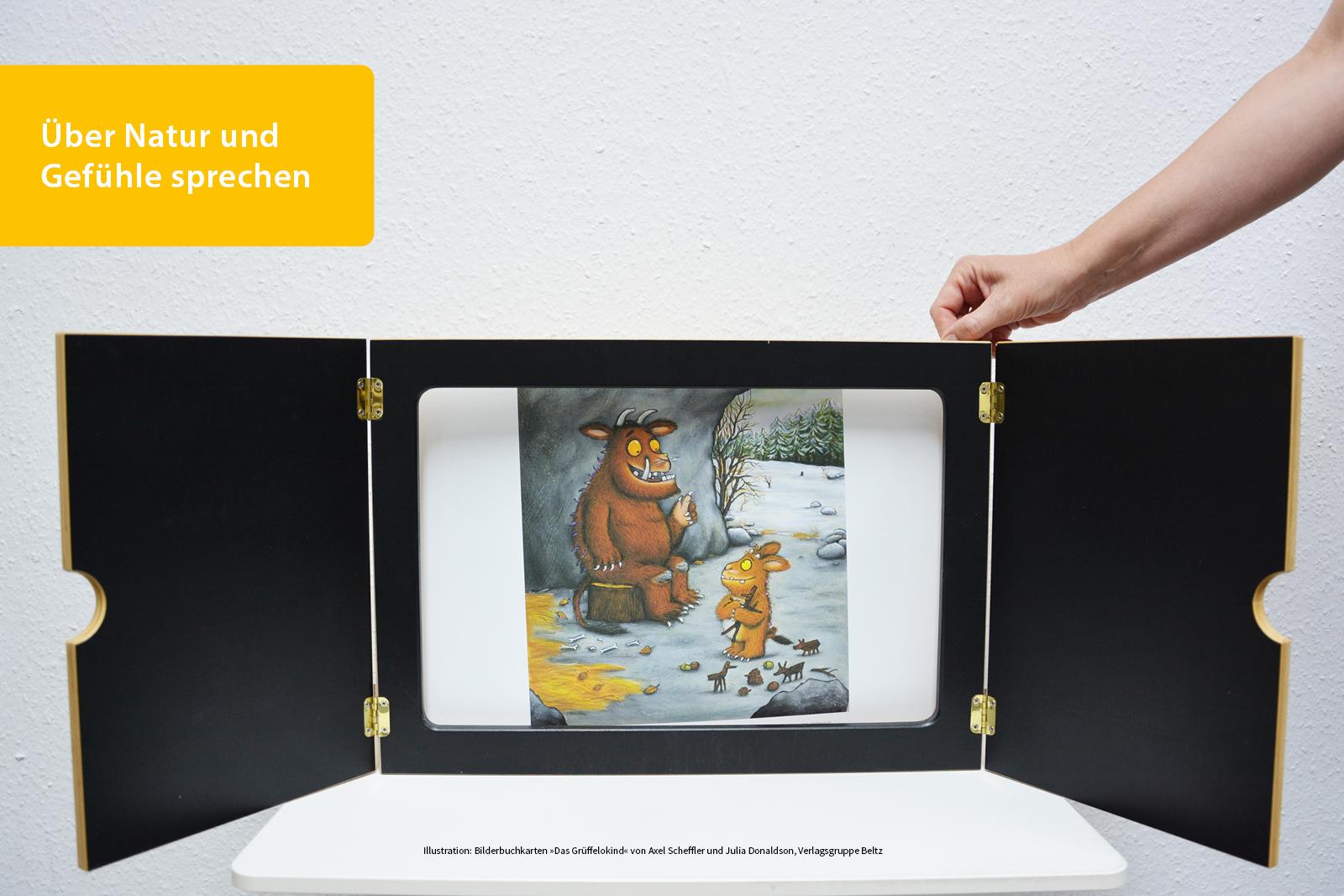 Beispielinhalt (Bild) Bilderbuchkarten »Das Grüffelokind« von Axel Scheffler und Julia Donaldson