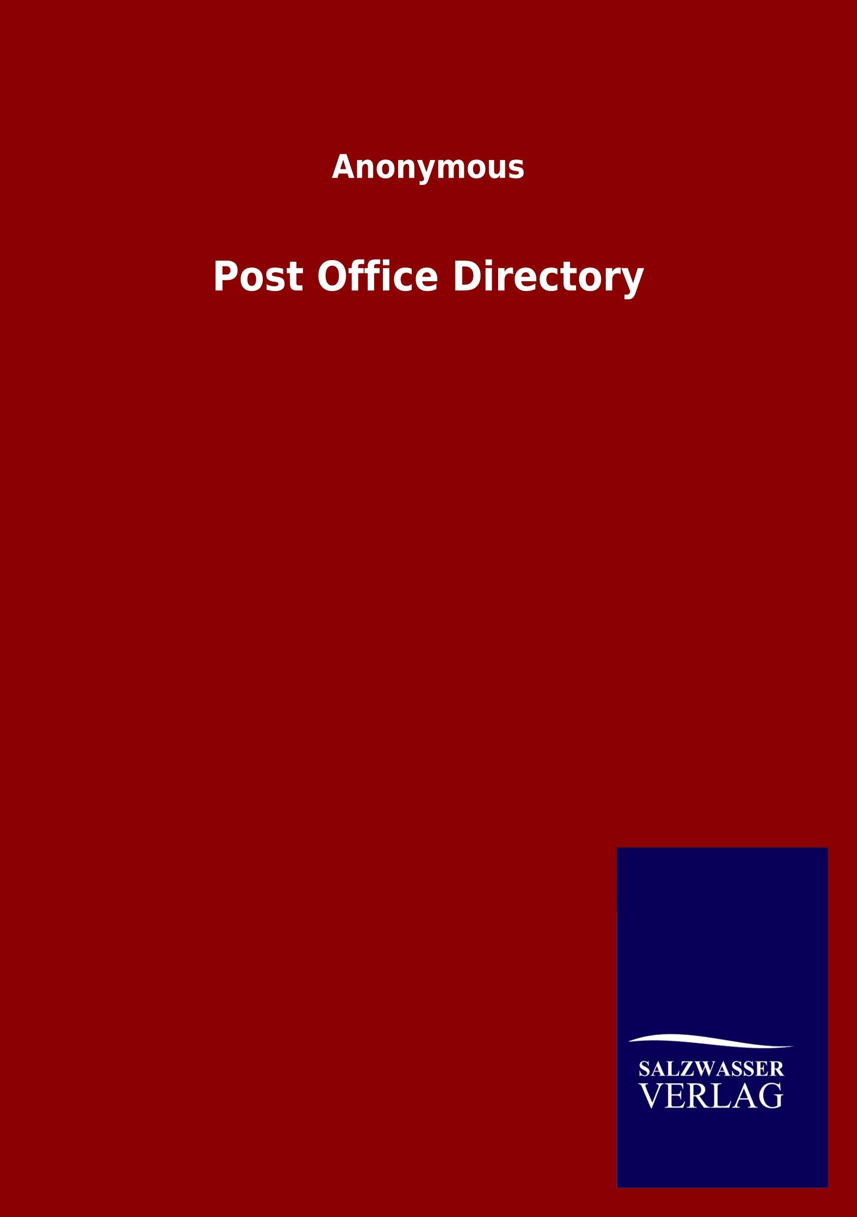 Vorderes Coverbild Post Office Directory