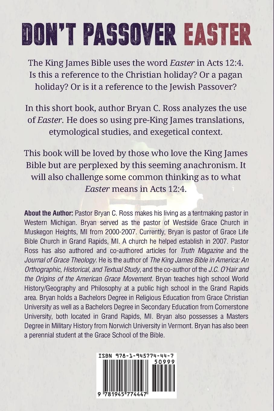 Rückseitencover Don't Passover Easter