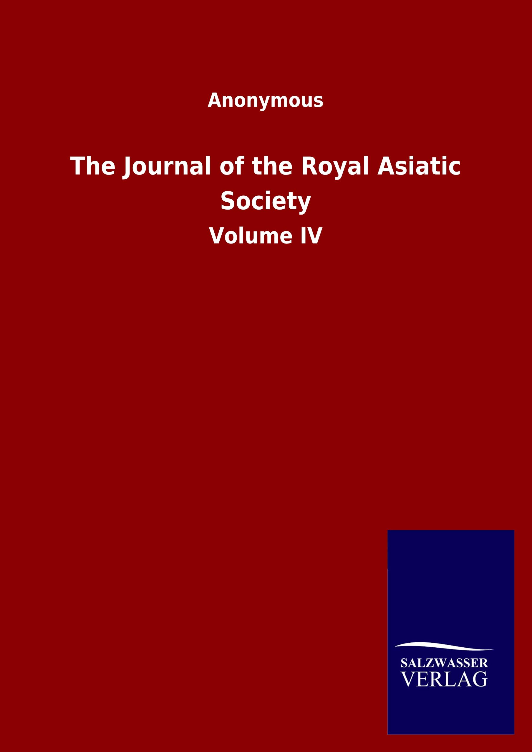 Vorderes Coverbild The Journal of the Royal Asiatic Society