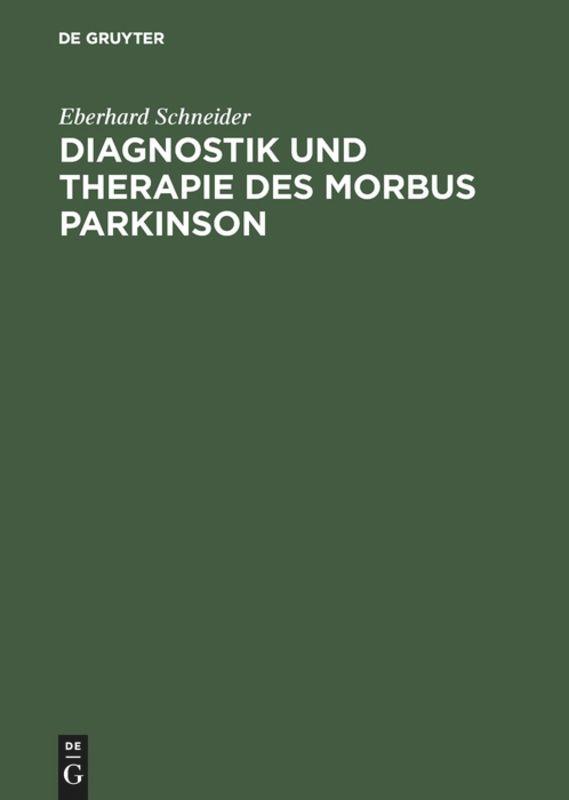 Vorderes Coverbild Diagnostik und Therapie des Morbus Parkinson