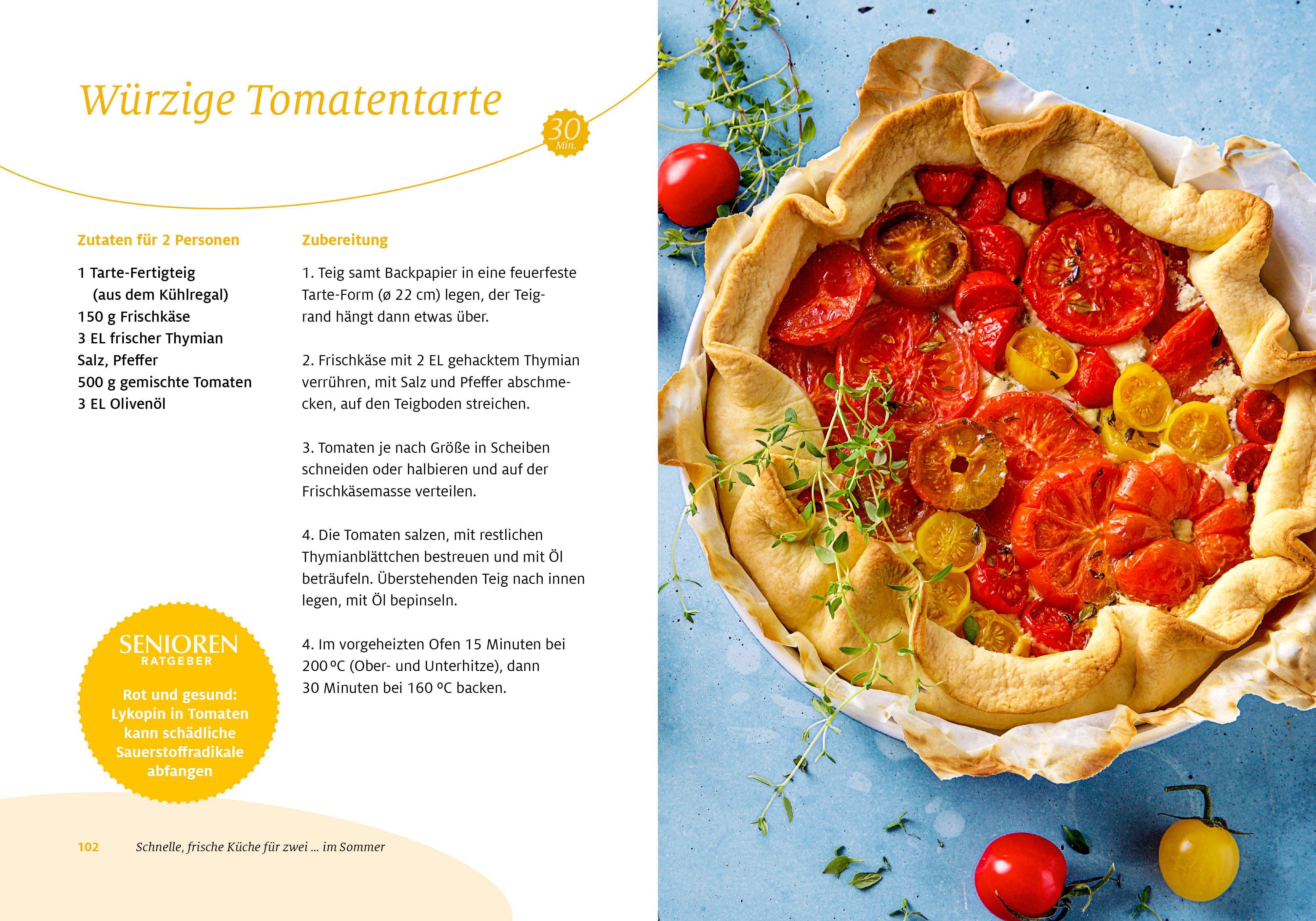 Beispielinhalt (Bild) Senioren Ratgeber: Schnelle, frische Küche für zwei