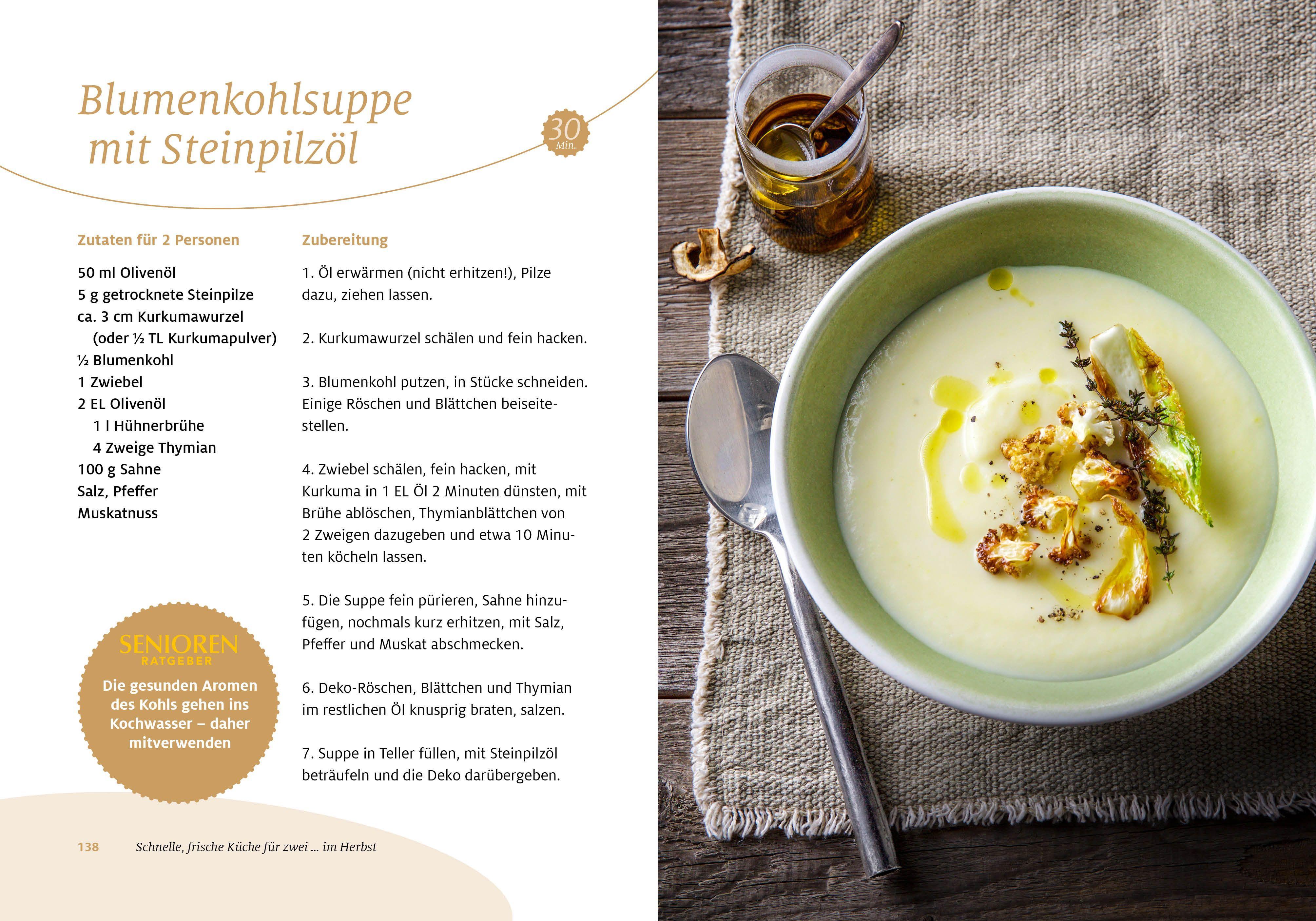 Beispielinhalt (Bild) Senioren Ratgeber: Schnelle, frische Küche für zwei