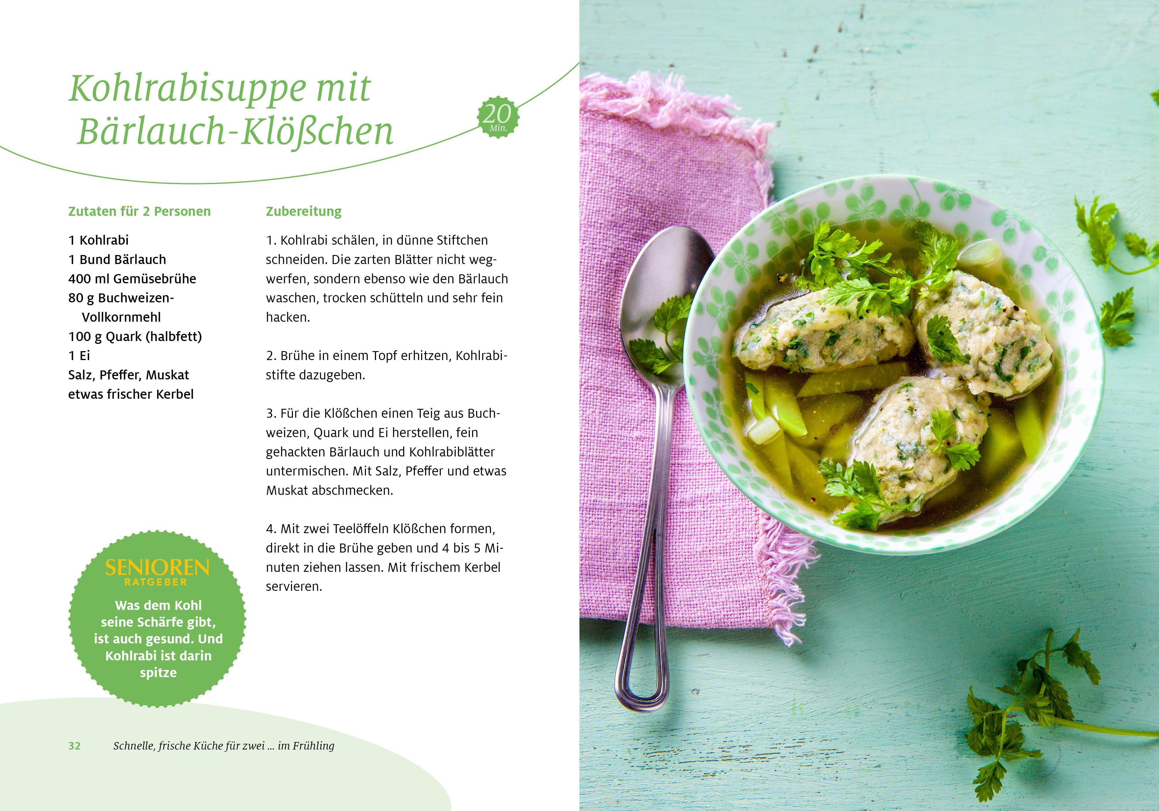 Beispielinhalt (Bild) Senioren Ratgeber: Schnelle, frische Küche für zwei