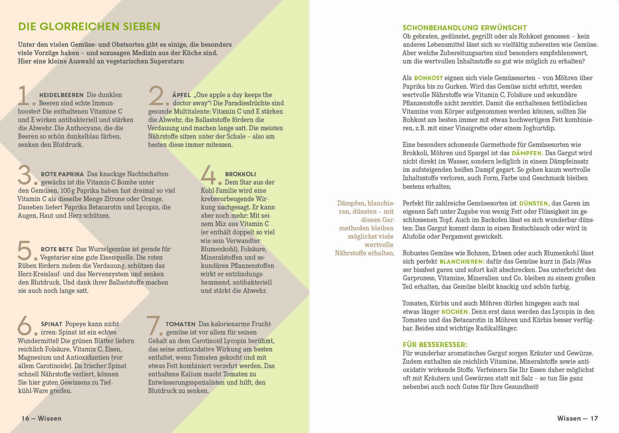 Beispielinhalt (Bild) Apotheken Umschau: Vegetarisch mit Genuss kochen