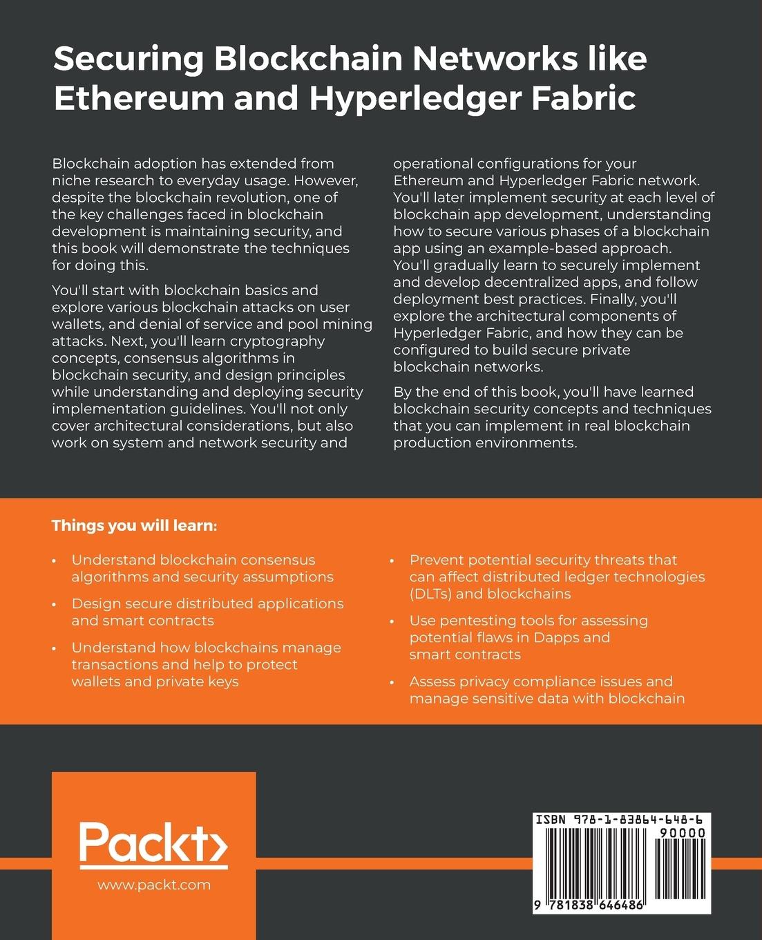 Rückseitencover Securing Blockchain Networks like Ethereum and Hyperledger Fabric