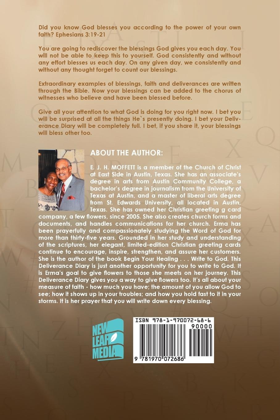 Rückseitencover Deliverance Diary