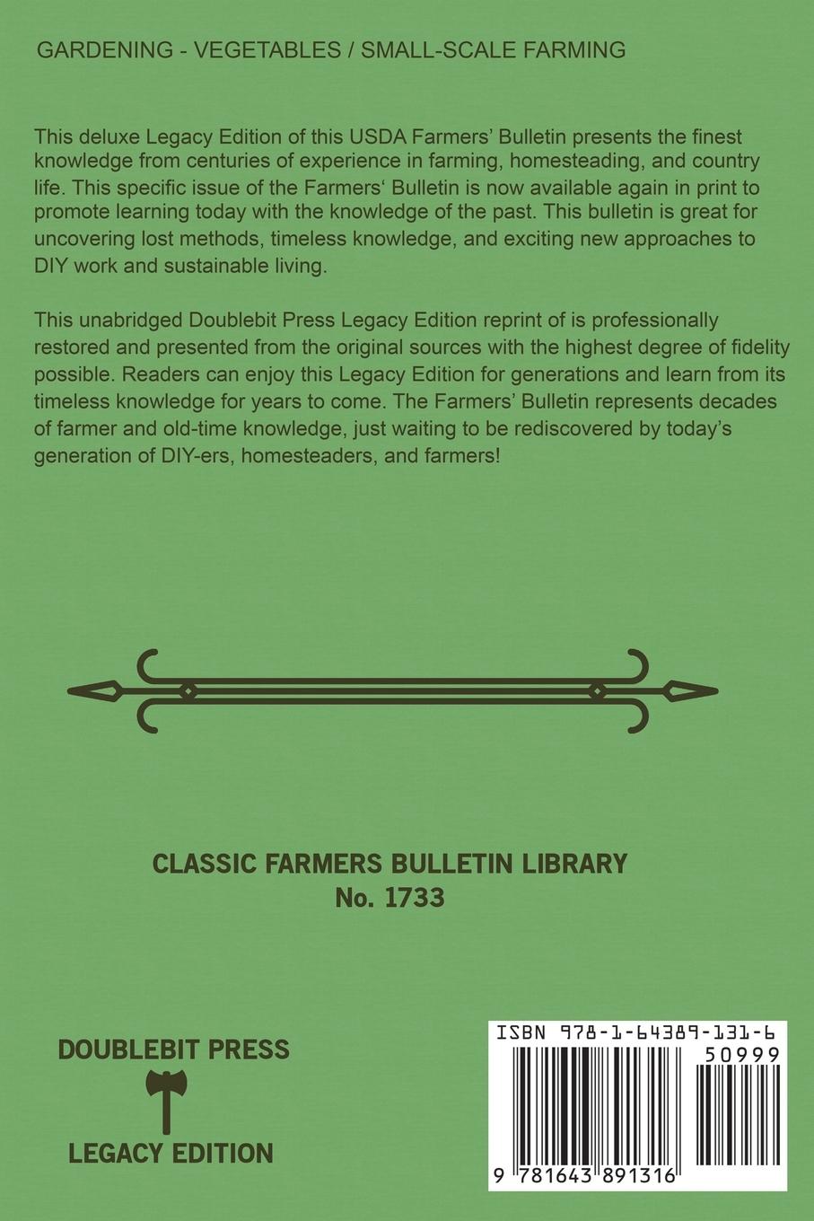 Rückseitencover Planning A Subsistence Homestead (Legacy Edition)