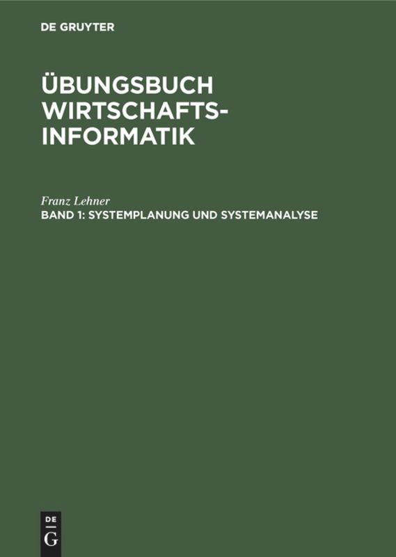 Vorderes Coverbild Systemplanung und Systemanalyse