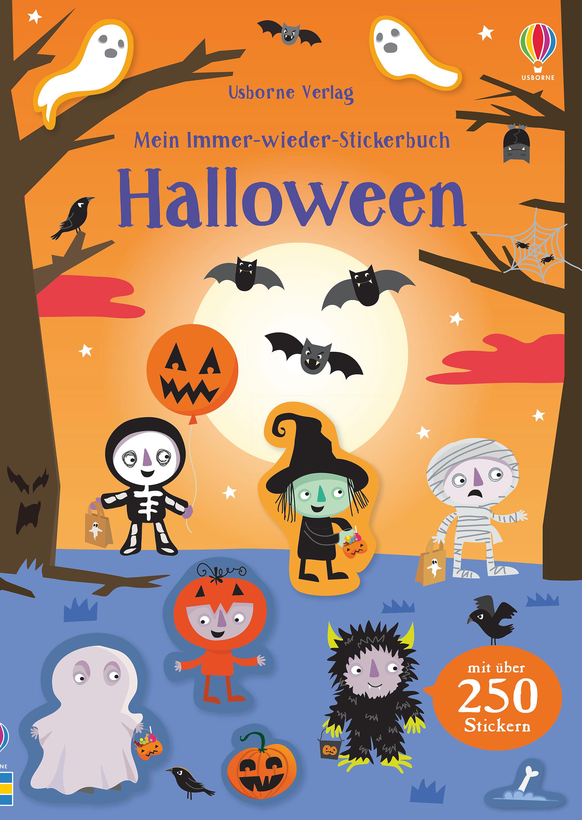 Vorderes Coverbild Mein Immer-wieder-Stickerbuch: Halloween