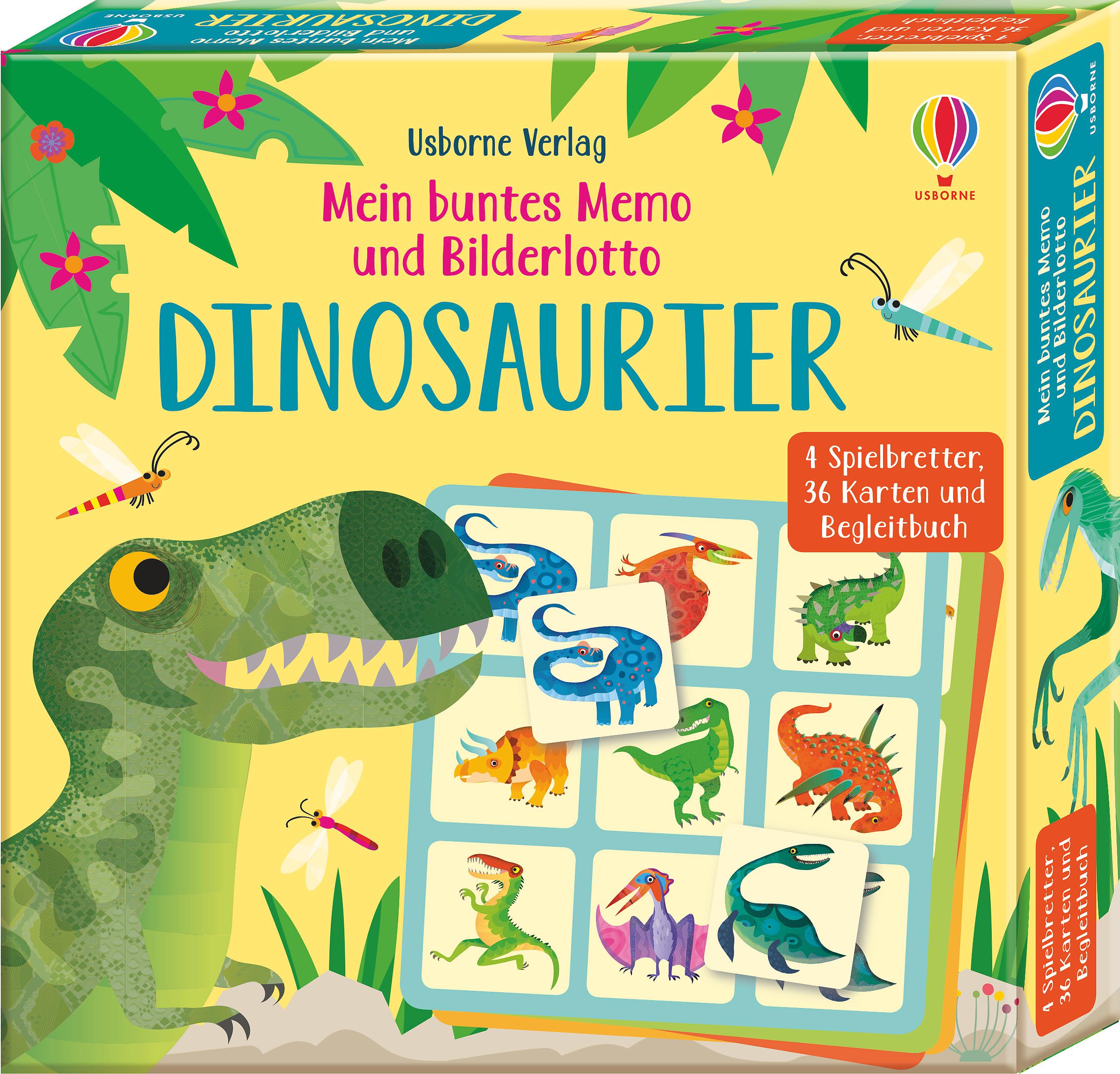Vorderes Coverbild Mein buntes Memo und Bilderlotto: Dinosaurier