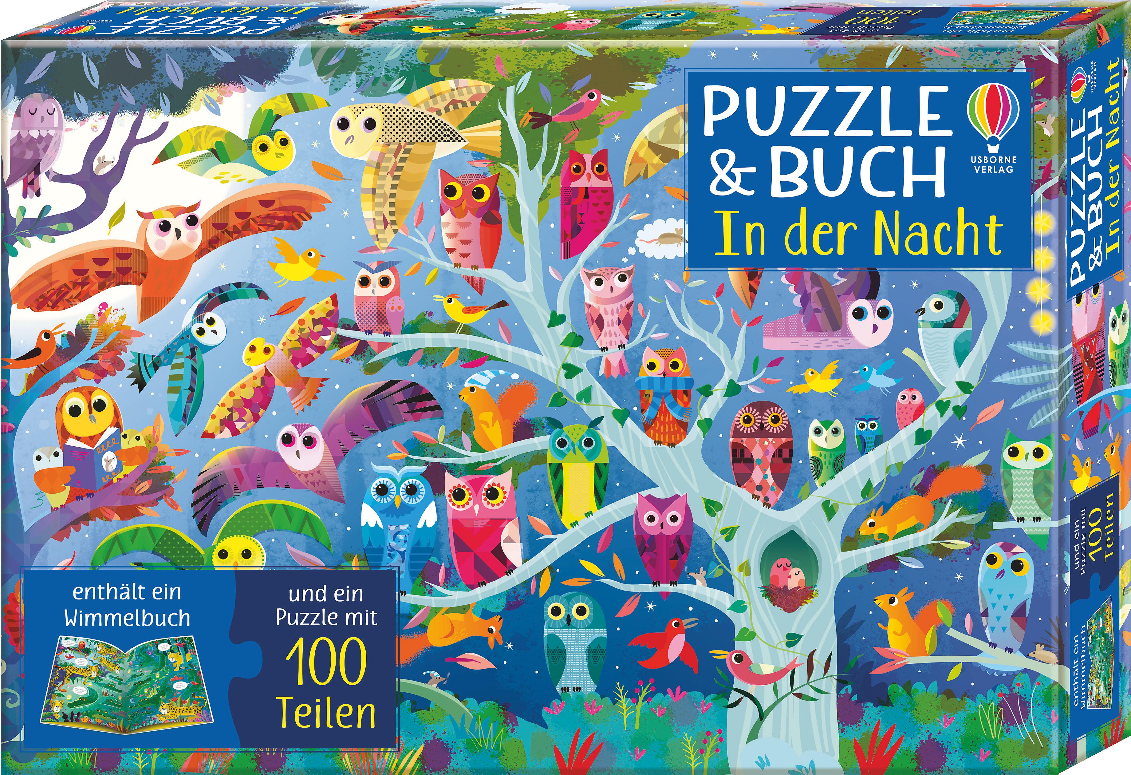 Vorderes Coverbild Puzzle & Buch: In der Nacht. 100 Teile