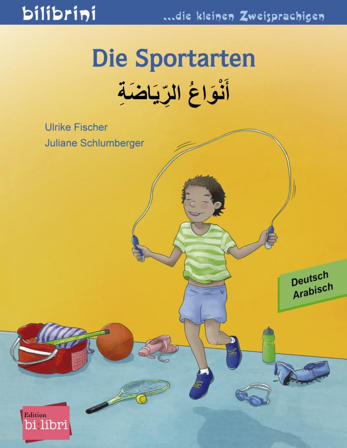 Vorderes Coverbild Die Sportarten. Kinderbuch Deutsch-Arabisch