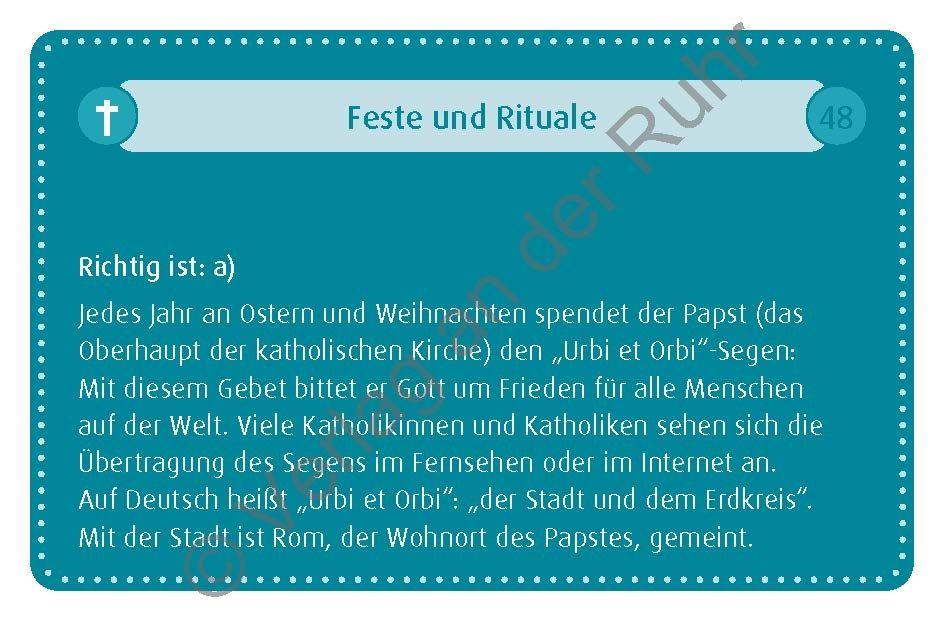 Beispielinhalt (Bild) Warum lebt der Papst in Rom?