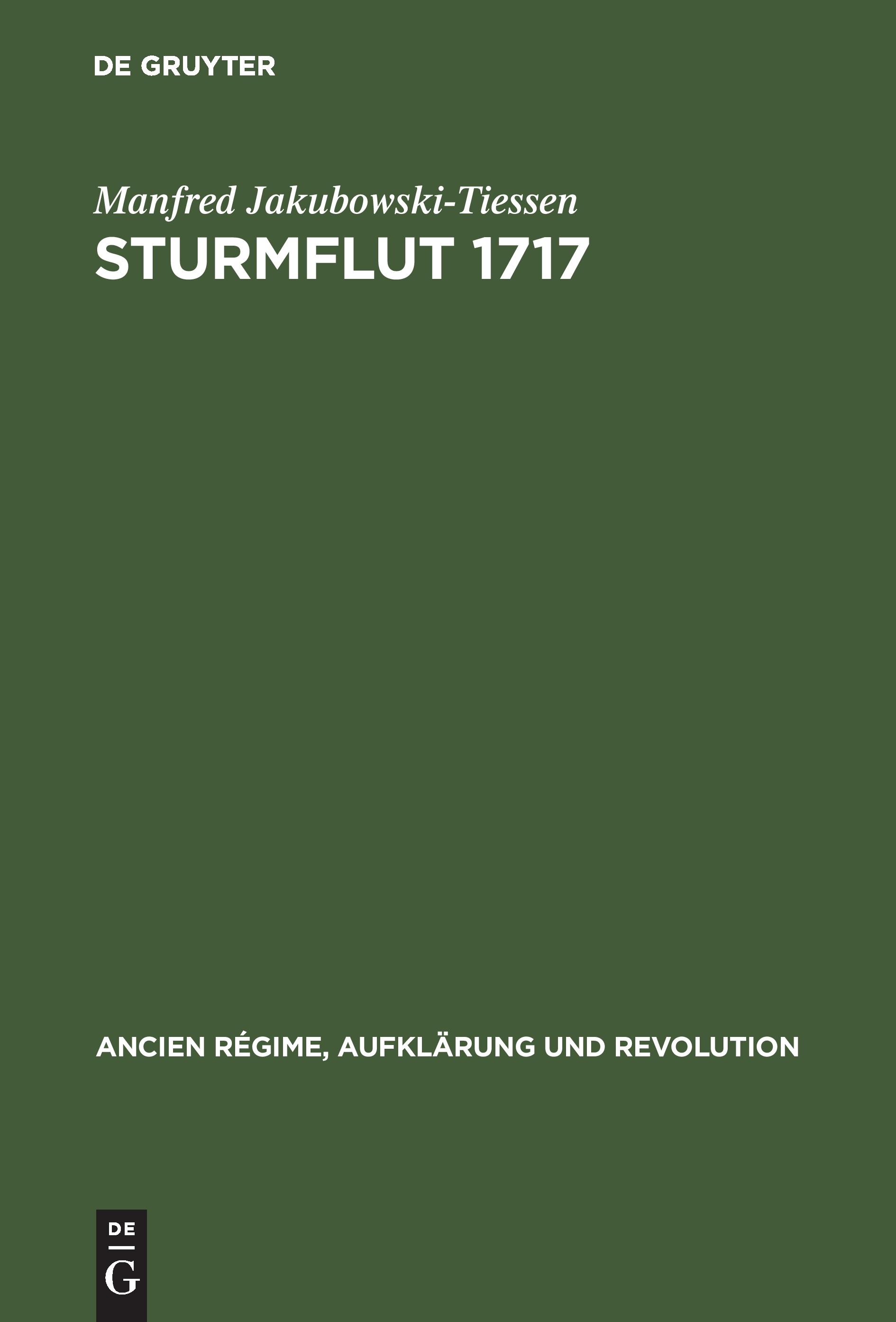 Vorderes Coverbild Sturmflut 1717