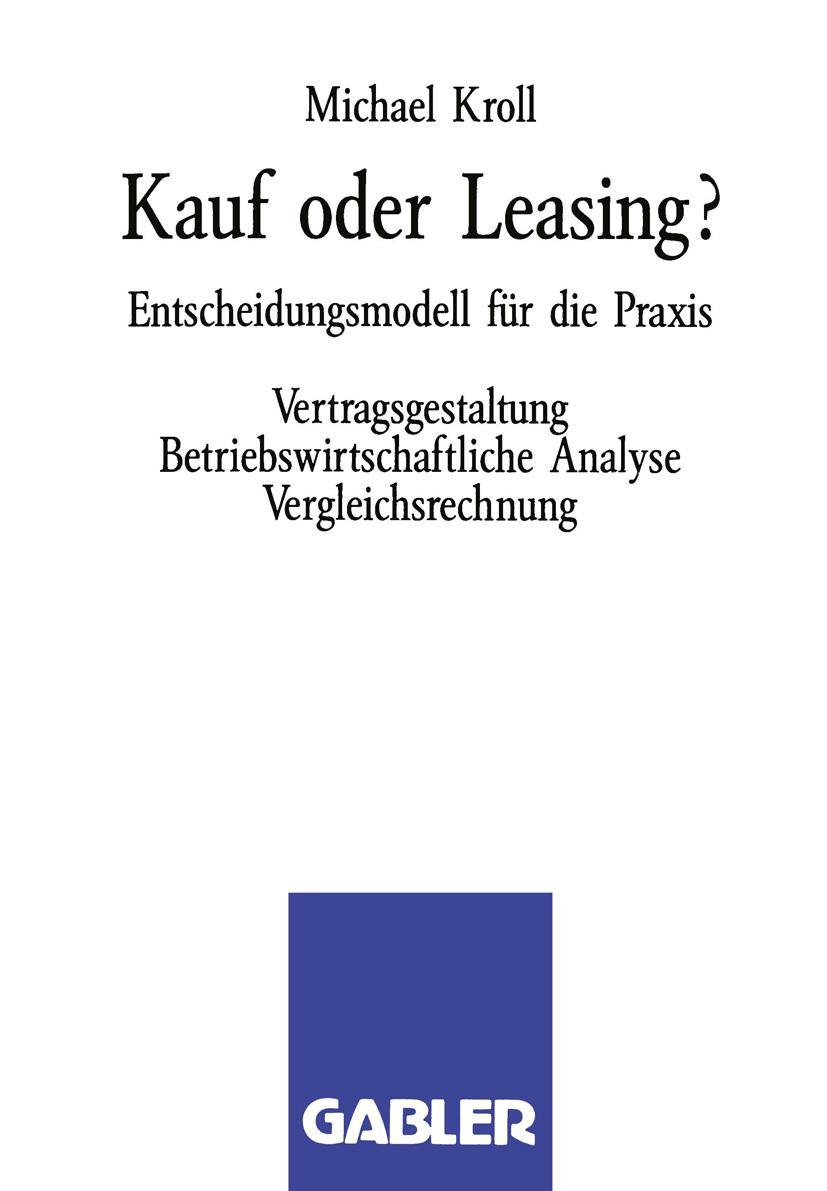 Vorderes Coverbild Kauf oder Leasing?