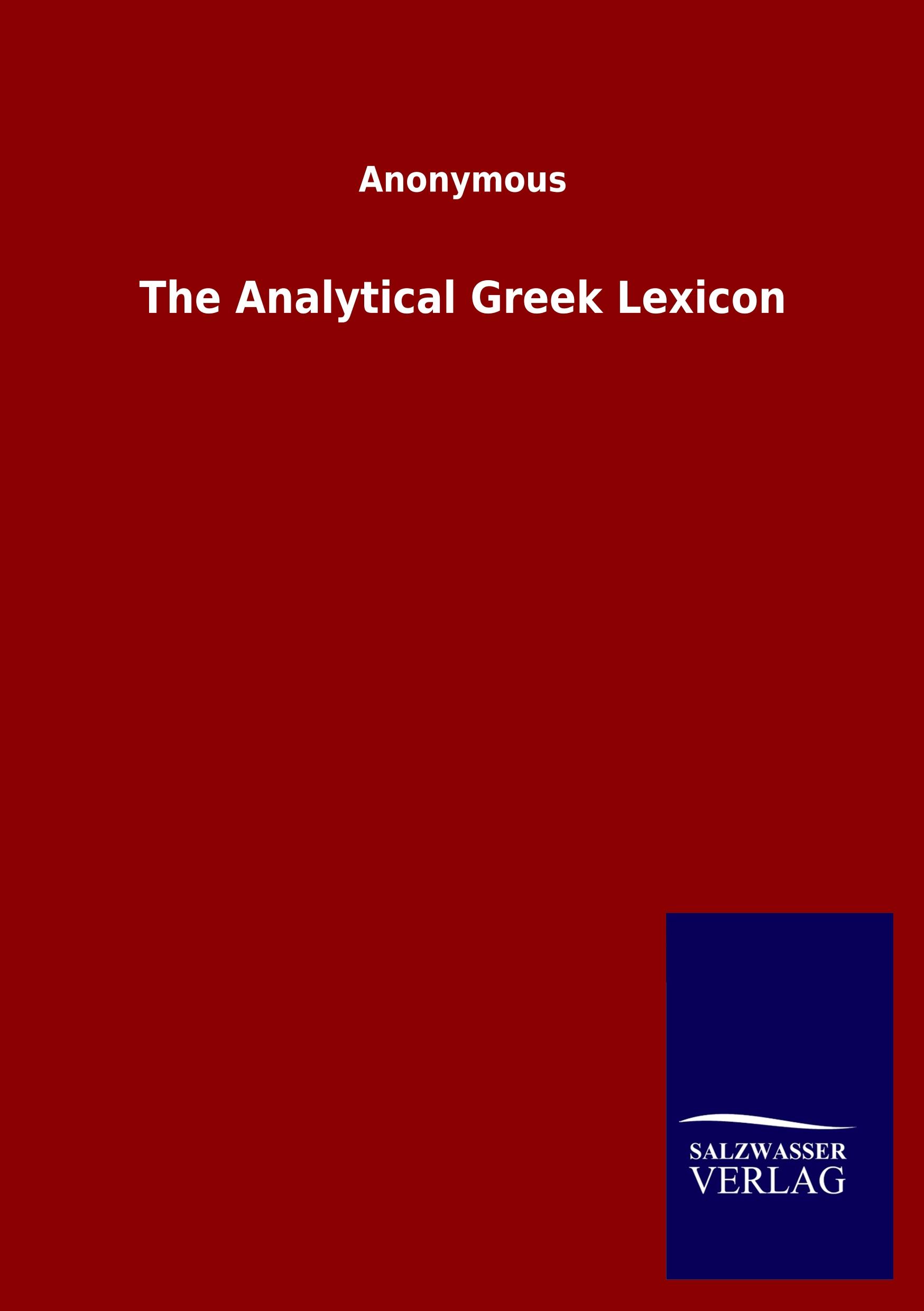 Vorderes Coverbild The Analytical Greek Lexicon