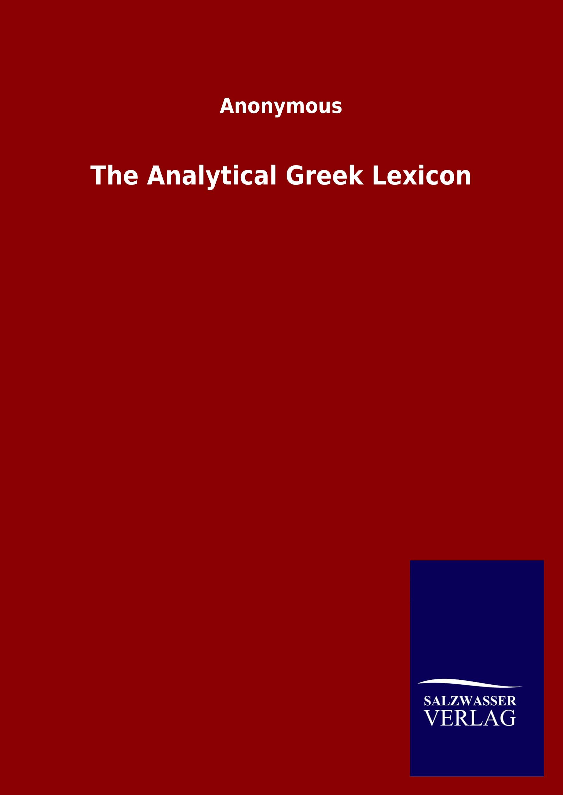 Vorderes Coverbild The Analytical Greek Lexicon