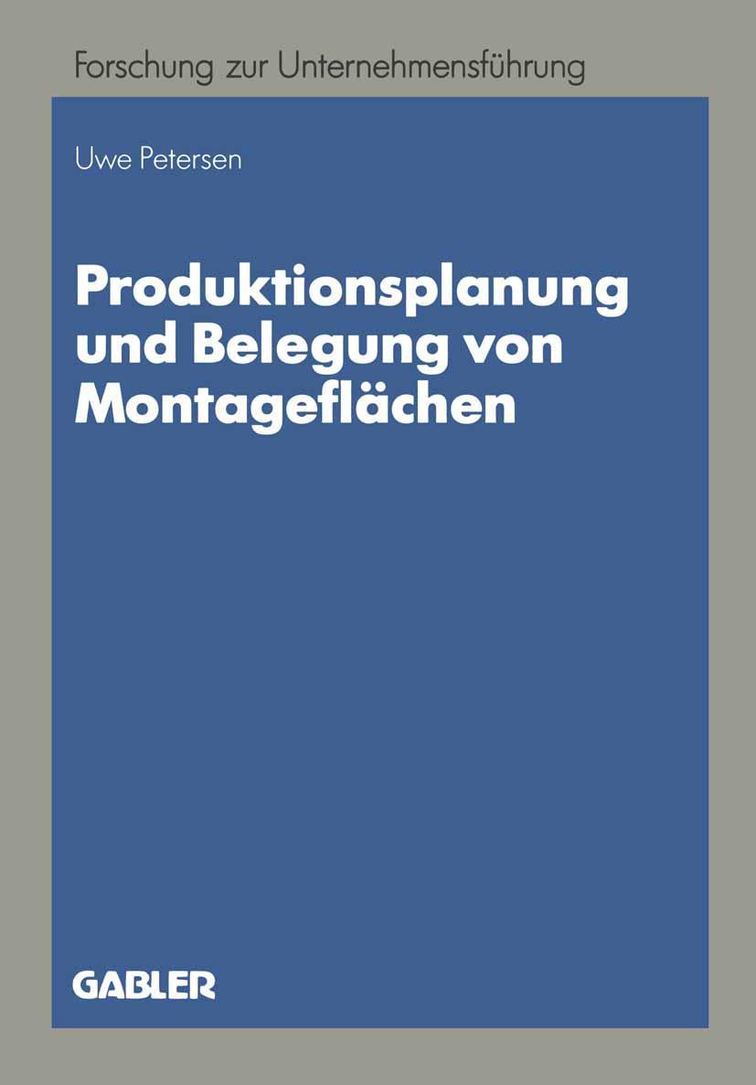 Vorderes Coverbild Produktionsplanung und Belegung von Montageflächen