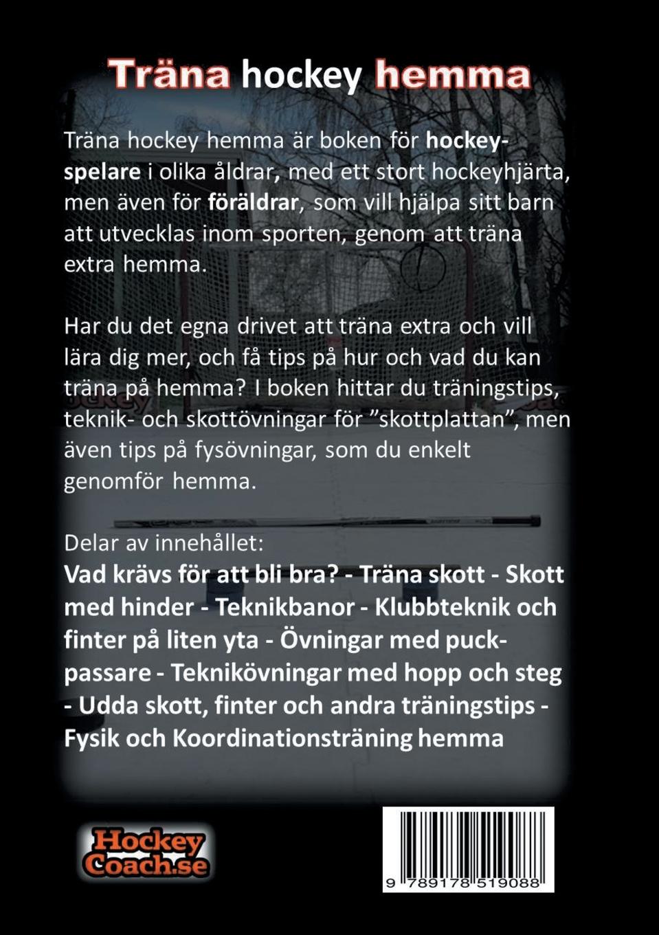 Rückseitencover Träna Hockey Hemma