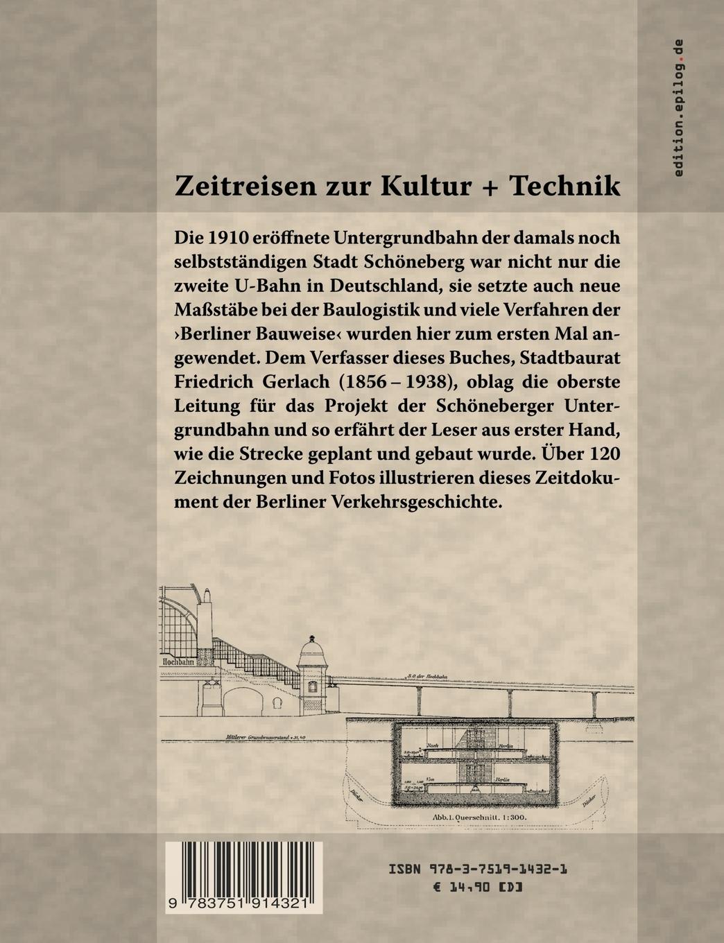 Rückseitencover Die elektrische Untergrundbahn der Stadt Schöneberg